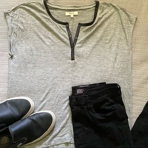 MOVING SALE Madewell Leather Trim Tank